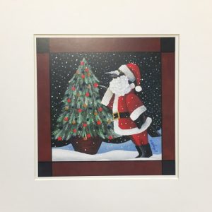 Santa Trims the Tree
